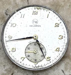 Helbros Swiss Pocket Watch Movement 17J, 92H, 17C Hxw, 36MM, For Repair/parts. Fixed Price $29.95.