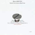 Rolex Caliber 4030 5211 Screw For Crown Wheel Core Genuine Watch Movement Part. Fixed Price $22.00.