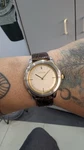 Vintage Lecoultre Cal. K480/CW /original Movement Custom Case - Hirsch Strap. Fixed Price $445.00.
