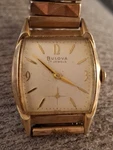 Bulova 11 Al Wristwatch M6 17 Jewels Swiss Runs And Keeps Time. 10K Rgp Bezel. Fixed Price $85.00.