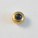 Omega Dustproof Crown Black Cabochon Stone 4.4MM. Fixed Price $45.00.
