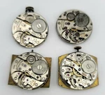 SB1-H10: Lot Of 4 Bulova 21J Watch Movements 3 10BM + 10AX Parts/repair. Fixed Price $399.95.