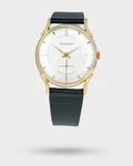 1950'S Vintage Jaeger-lecoultre 18K Yellow Gold 'twisted' Lugs Serviced. Fixed Price $3850.00.
