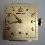 Vintage Hamilton Square Dial Watch Head Cal. 982 17 Jewels Rare Parts. Fixed Price $130.00.
