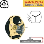 Genuine Eta 902.101 Swiss Made Quartz Movement, 3 Hands Standard Height - New!. Fixed Price $42.95.