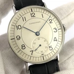 Authentic Longines From 1943 Manual Wind Steel Gents Dress Watch Nice Dial. Fixed Price $440.00.