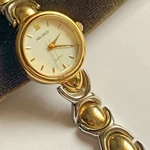 Vtg Helbros Ladies 23MM Quartz Watch Duo Tone 8IN Bracelet Good Working Cond. Fixed Price $19.95.