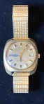 Vtg Clinton Watch Men 35MM Champagne Dial Gold Tone Daydate 25 Jewel Selfwinding. Fixed Price $64.99.
