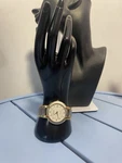 Gruen Diamond Gold Tone Women Quartz Watch Date 3ATM Water Resistant. Fixed Price $44.99.