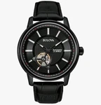 Bulova Men's Classic 3-HAND Automatic Leather Strap Watch, 21-JEWELS. Fixed Price $215.00.
