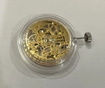 New Yellow Gold Color Chinese Automatic CH2189G Seagull Skeleton Watch Movement. Fixed Price $58.00.