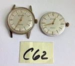Lot Carlisle Henriline Watch Co. Swiss Ebosa 65 Runs Spares Repair Read. Fixed Price $24.99.