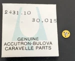 Nos Original Bulova Accutron 2431.10 Center Wheel Part# 30.015. Fixed Price $16.99.
