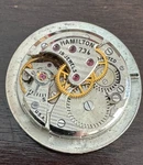 Vintage Men's Hamilton Wristwatch Movement Cal. 736 Running Great 18 Jewel. Fixed Price $90.00.