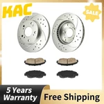 Drilled Slotted Ceramic Front Rotors & Pads Kit For 06-08 09-11 Honda Civic 1.8L. Fixed Price $73.14.