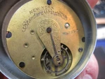 18S New York Standard Early Hc Ls Pocket Watch Movement Good Staff. Fixed Price $19.95.