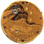 1904 Hampden Pocket Watch Movement 20001924 Grade: Molly Stark 3/0S 7J (lj). Fixed Price $19.95.