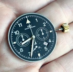 An Iwc Schaffhausen Pilot's Fleiger Chronograph Watch Dial & Movement Ref 3740. Fixed Price $776.48.