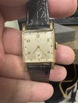 1950 Lord Elgin Grade 626 21 Jewels 14K Gold Filled Art Deco Wristwatch. Fixed Price $324.79.