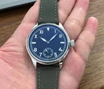 Pilot Mechanical 44MM Vintage Hand-wound Watch Sapphire Military Safari Band. Fixed Price $169.00.