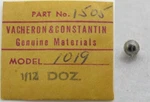 Vacheron Constantin 1019 Part: 1X Ball For Oscillating Weight #1505. Fixed Price $32.00.