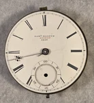 Early English Lever Fusee Pocket Watch Movement By Sam Magnus London 45MM. Fixed Price $49.88.