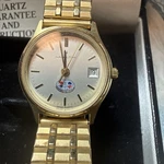 Hamilton Gold Tone Women's Watch 9818. With Box And Paperwork. Estate Item. Fixed Price $79.00.