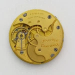 Hampden No. 200 Model 3 6 Size Pocket Watch Movement & Enamel Dial Ca. 1897. Fixed Price $20.00.