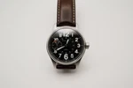 Hamilton Khaki Officer Mechanical 44MM Hand-wind Eta 6497 / Brown Strap. Fixed Price $751.79.