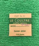 Jaeger Lecoultre Cannon Pinion Cal. 7 426/1 Part 21, Nos. Fixed Price $25.59.