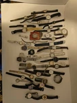 Vintage Watch Lot Of 40 Miscellaneous Brands Projects Or Parts Repairs Only. Fixed Price $42.50.