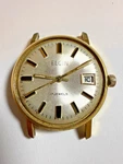 Vintage 32MM Elgin 17J Manual Mens Watch M736 Date Movement Runs Needs Crystal. Fixed Price $40.00.