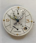 Cartier Pasha Gmt Power Reserve Cal 480 Movement Dial Hands Oem. Fixed Price $1399.00.