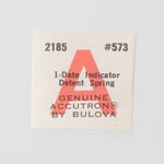 Nos Bulova Accutron 2185 Date Indicator Detent Springs Watch Part #573 (C5D4). Fixed Price $17.99.
