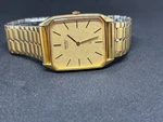 Seiko Quartz Gold Dial Watch 5930-5460 CFX974 Square Men's Accessary Authentic. Fixed Price $224.34.
