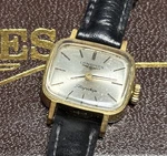Longines Flagship Manual Wind Watch Gold Case Leather Band Silver Dial. Fixed Price $176.31.