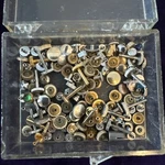 Huge Assortment Of Unsigned Watch Crowns! Many With Cabochon Jems!. Fixed Price $30.00.
