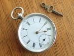 Gents Swiss 0.800 Silver H.m. Pocket Watch Circa 1890. Working Condition.. Fixed Price $75.19.