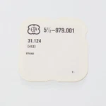 Genuine Eta 979.001, 979.002 Wheel Watch Part #412 New Old Stock 31.124 (G5D13). Fixed Price $13.49.