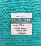 Jaeger Lecoultre Split Winding Stem Cal. 916 Part 404 32, Nos. Fixed Price $27.99.