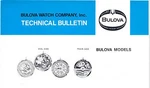 Bulova Technical Bulletin Models 224-7BEACD 11AOAC 11ANACB 12EBA Others. Fixed Price $11.78.