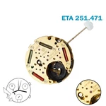 Eta 251.471 Swiss Chronograph Movement-white Date 6-3 Counter.. Fixed Price $99.00.