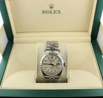 1959 Rolex Datejust 6305/2 Ovettone White Roulette Calendar Ss Jubilee 36MM. Fixed Price $5400.00.