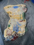 Victorian Native American Iroquois Beaded Whimsey Wall Pocket Boot, Circa 1880S. Fixed Price $430.00.