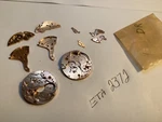 Benrus Dr 25 Eta 2372 Movement Plates Set Of New Old Stock. Fixed Price $15.00.