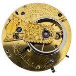 Antique 42MM Rob Roskell Liverpool Key Wind Fusee Pocket Watch Movement England. Fixed Price $56.50.