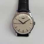 Vintage Longines Stainless Steel 35MM Manual Wind Wristwatch 12.68ZS Ref 8035-5. Fixed Price $875.00.