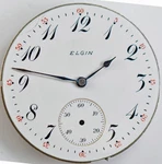 Elgin Pocket Watch Movement & Dial Size 16. Fixed Price $40.00.