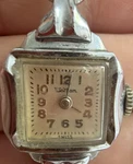 Waltham Women's Analog Silver Metal Bracelet Square Cream Dial Arabic Numerals. Fixed Price $40.00.