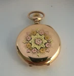 Antique Elgin Grade 109 Pocket Watch 0S 7J Tri Multi Color Gold Filled Case. Fixed Price $325.00.